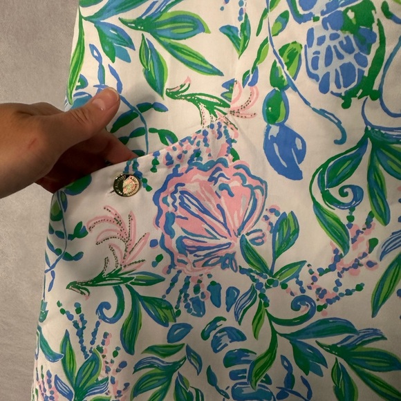 New Lilly Pulitzer The Lilly Shift Resort White Just A Pinch Size 14 - Picture 7 of 8